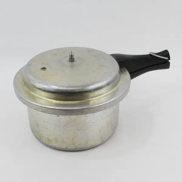 Vtg Mirro-Matic 394 M Aluminum 4 Quart Pressure Cooker With Jiggler