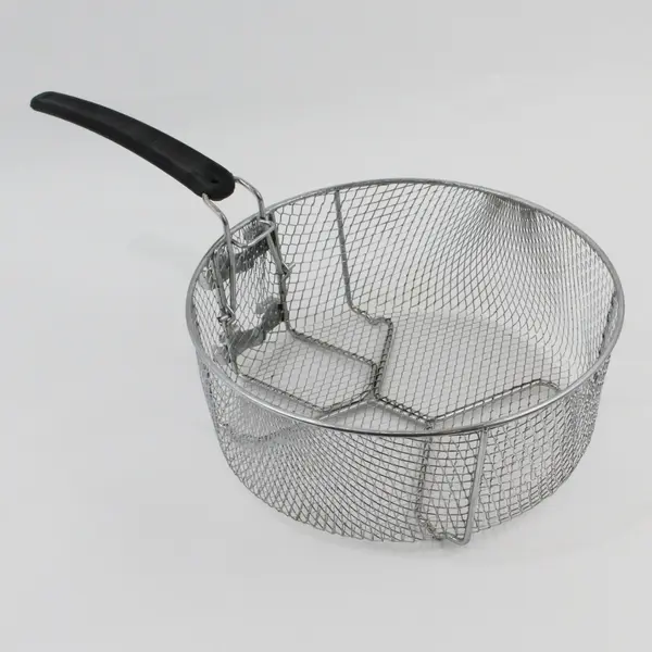 Calphalon Stainless Steel Deep Fry Basket, 10 inch Round Wire Fryer Basket