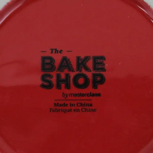 The Bake Shop Large Christmas Candy Cane Batter Mixing Bowl W/ Handle Spout 9"
