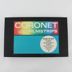 Vintage 1970 Coronet Educational 6 Filmstrip Box Set Settling The West