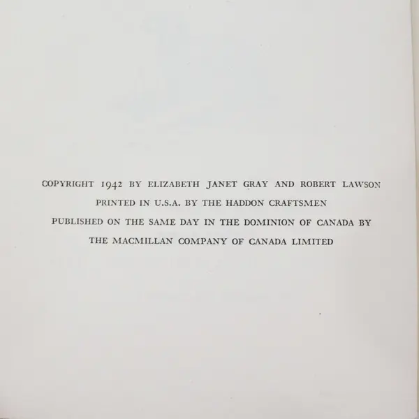 Vintage 1942 Hardcover Adam of the Road Elizabeth Janet Gray Ex-Library No DJ