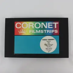 Vintage 1970 Coronet Educational 6 Filmstrip Box Set Pioneer Community
