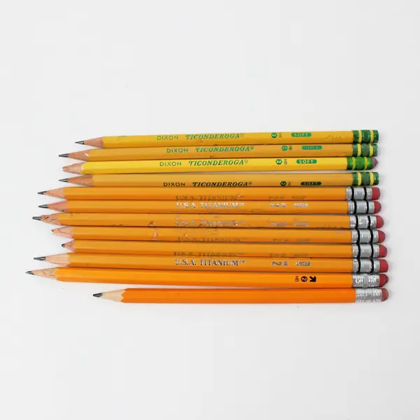 Lot of Assorted Dixon Ticonderoga U.S.A. Titanium Decorative Pencils