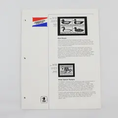 Lot of 16 USPS Commemorative Stamp Club Pages 1984-1985