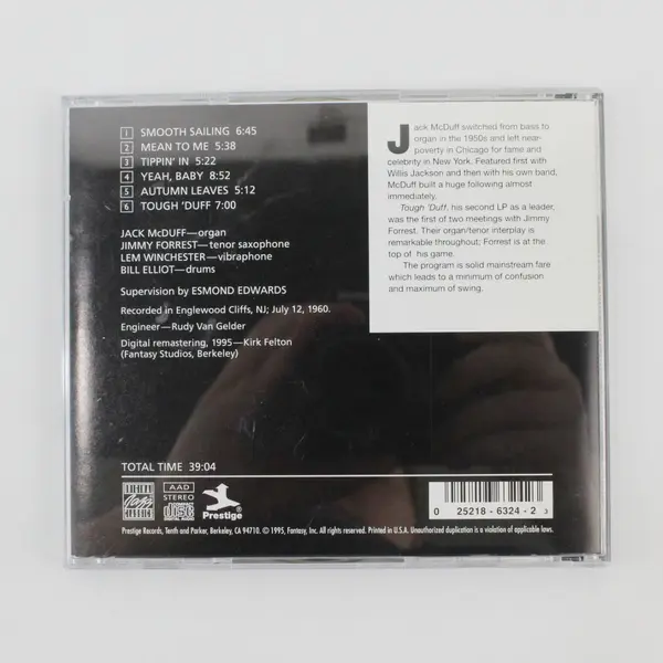 Jack McDuff Jimmy Forrest Tough 'Duff Prestige 7185 Jazz CD