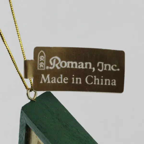 Roman Robin Bird Christmas Ornament Birdhouse Hanging Wind Chime