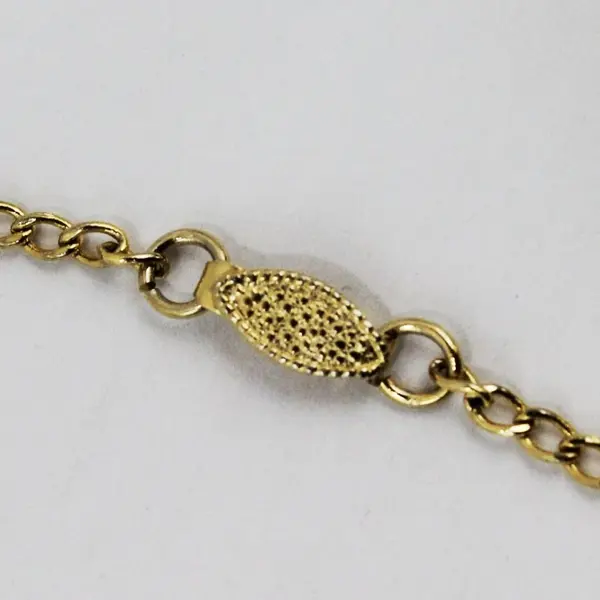Gold-Tone Olive Leaf Pendant Necklace 18 Inch Nature Jewelry