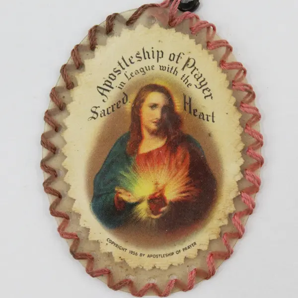 Sacred Heart Jesus Apostleship of Prayer Devotional Pin Badge 1936