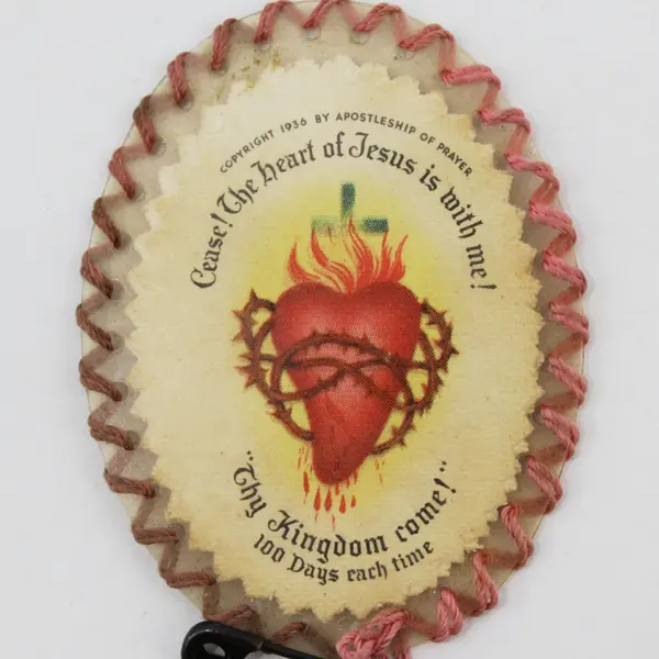 Sacred Heart Jesus Apostleship of Prayer Devotional Pin Badge 1936