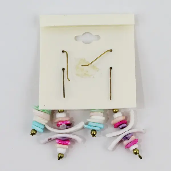 Ala Makana Hawaii Souvenir Colorful Shell Earrings 2 Sets