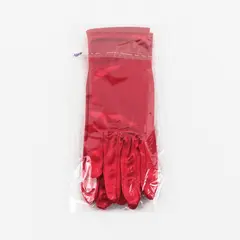 Red Satin Wrist-Length Dress Gloves Formal Costume