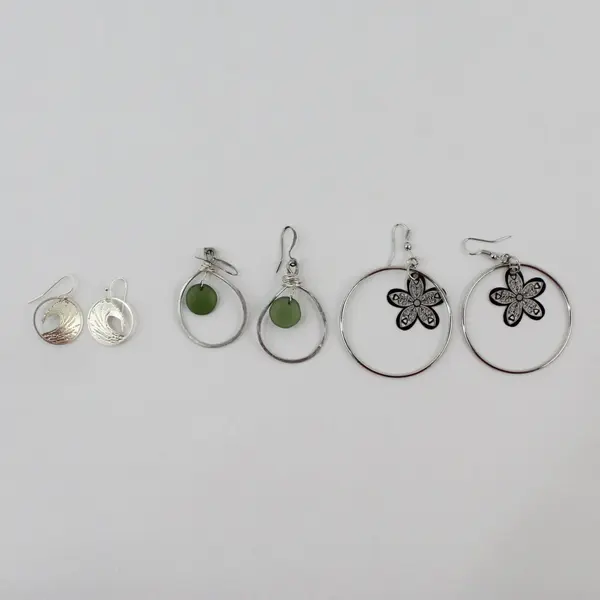 18 Pairs Beach Themed Stud & Dangle Earrings Lot