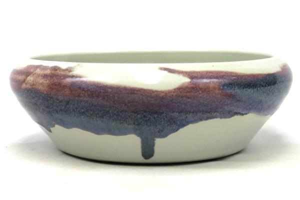 Bruning Studio Pottery Blue Purple Cream Bowl Large Seattle Pacific Northwest