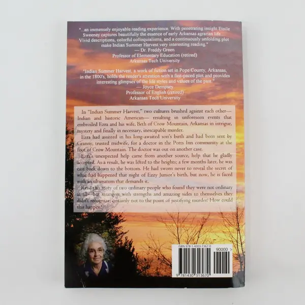 Indian Summer Harvest Etoile Cook Sweeney 2007 Paperback Novel Signed by Author