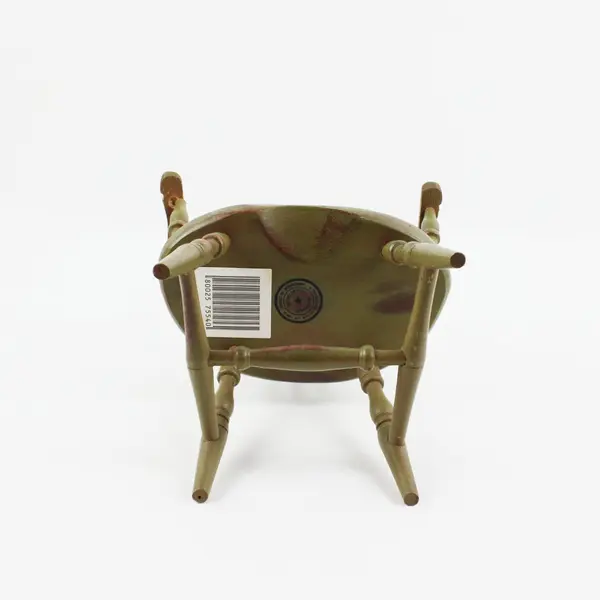 Investment Collectables Miniature Green Continuous-Arm Windsor Armchair