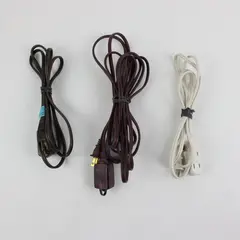 Lot of 3 Extension Cords 3ft, 3ft & 6ft Used Unbranded