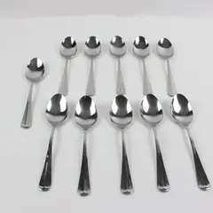 Lot of 11 Farberware Brookfield Spoons 7.5 Inch Used Flatware