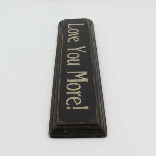 Unbranded Love You More Wooden Wall Sign Rustic Farmhouse Decor