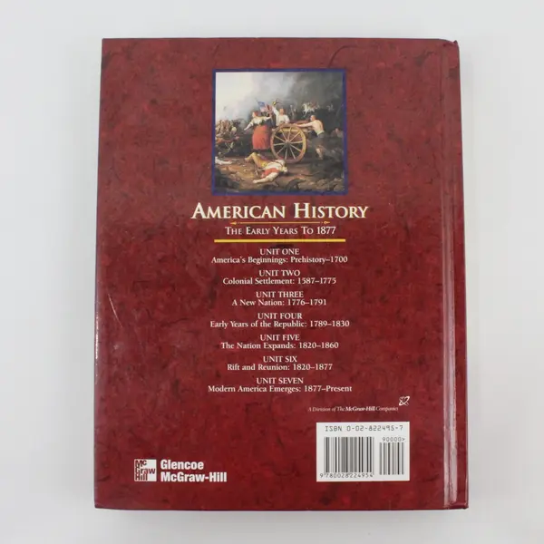 American History: The Early Years to 1877 Ritchie Broussard Hardcover Glencoe