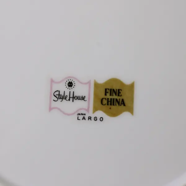 4 Vintage Style House Largo Fine China Dinner Plates 10.5"