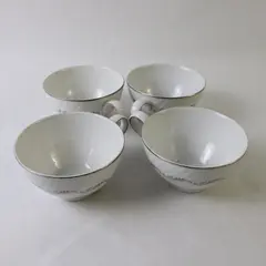 Set of 4 Vintage Style House Largo Fine China Teacups No Saucers