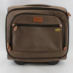 Boyt Edge Brown Faux Suede Wheeled Tote Carry-On Bag