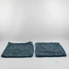 Casa Decor Teal Square Throw Pillow Covers Set of 2 19 Inch
