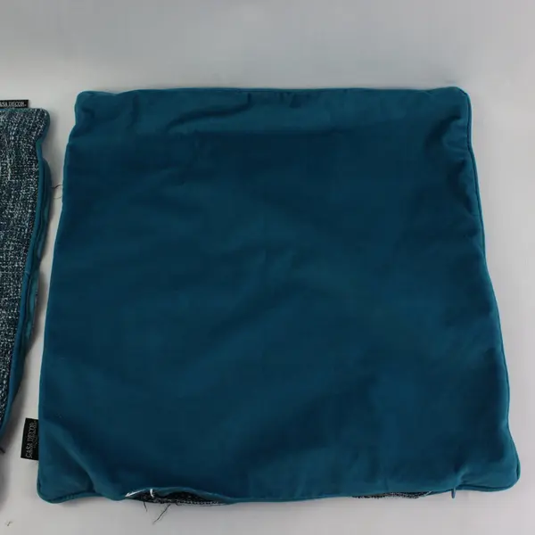 Casa Decor Teal Square Throw Pillow Covers Set of 2 19 Inch