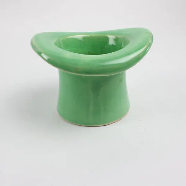 Haeger Pottery Vintage Lime Green Top Hat Planter