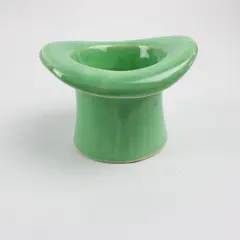 Haeger Pottery Vintage Lime Green Top Hat Planter