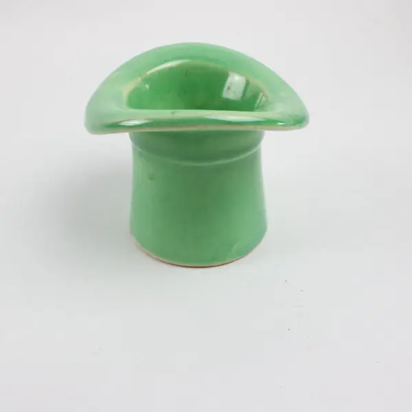 Haeger Pottery Vintage Lime Green Top Hat Planter