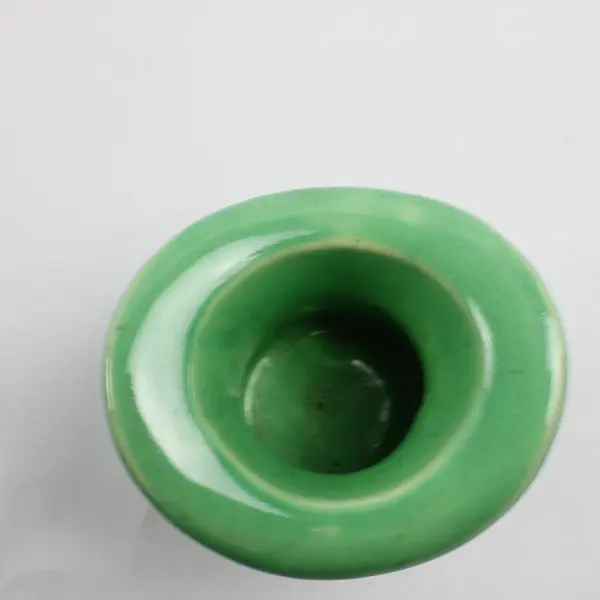 Haeger Pottery Vintage Lime Green Top Hat Planter