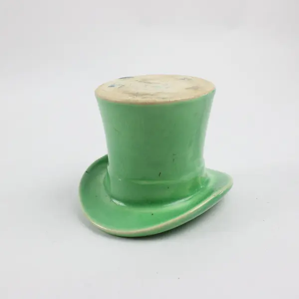 Haeger Pottery Vintage Lime Green Top Hat Planter
