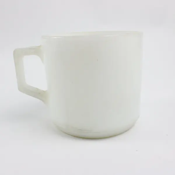 Vintage Fire-King Milk Glass Esso Tiger Advertising Coffee Mug