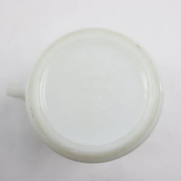 Vintage Fire-King Milk Glass Esso Tiger Advertising Coffee Mug