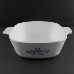 Vintage Corning Ware P-1 1/2-B 1.5 Qt Blue Cornflower Casserole No Lid