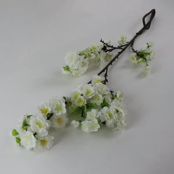 White Silk Cherry Blossom Branch, New 