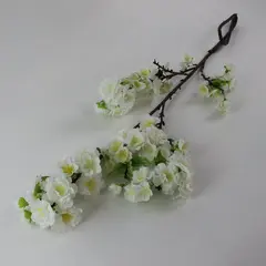 White Silk Cherry Blossom Branch, New 