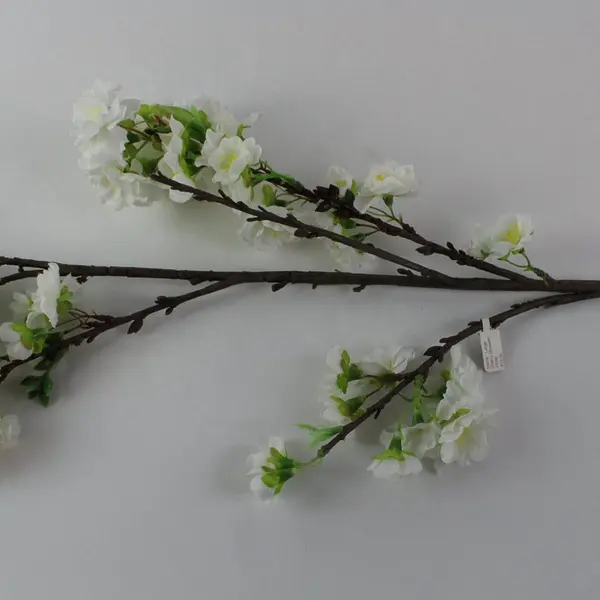 White Silk Cherry Blossom Branch, New 