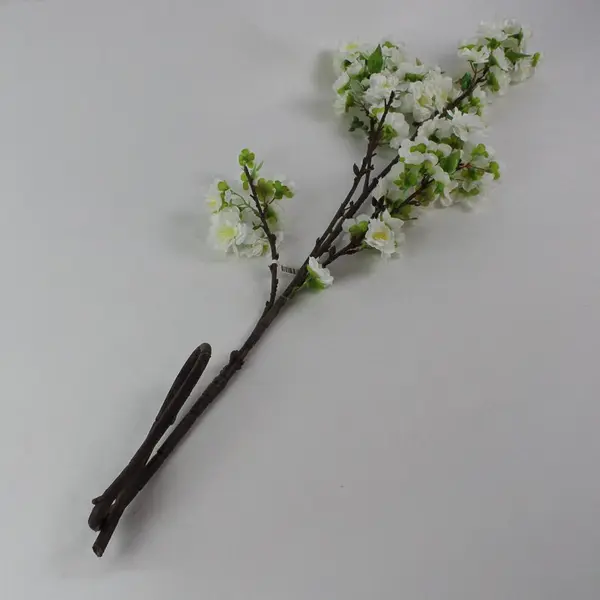 White Silk Cherry Blossom Branch, New 
