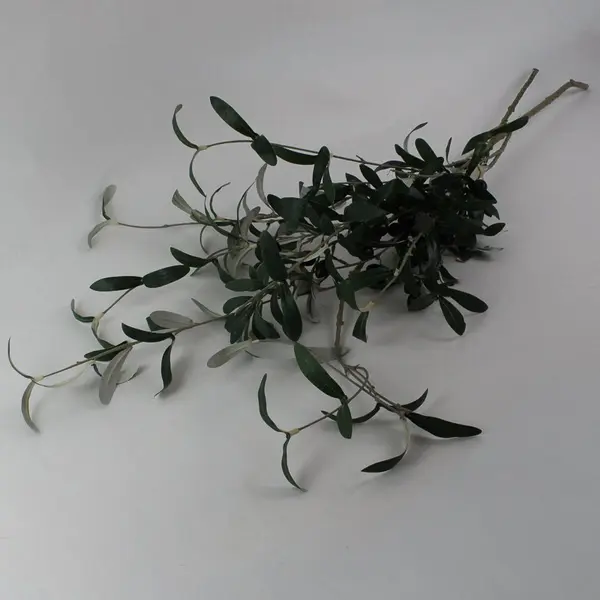 Lot of 2 Beautiful Faux Black Olive Tree Stems, New 