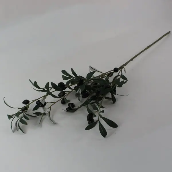 Lot of 2 Beautiful Faux Black Olive Tree Stems, New 