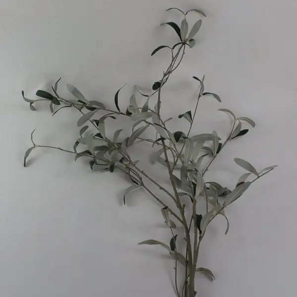 Lot of 2 Beautiful Faux Black Olive Tree Stems, New 