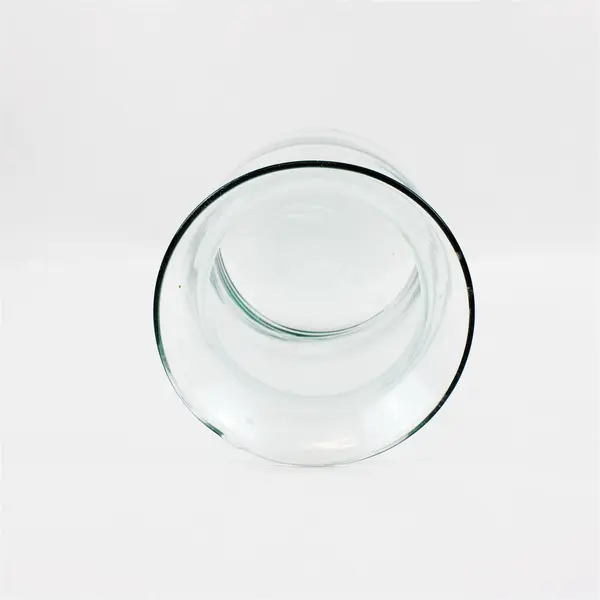 Clear Glass Vase Round Shape 8.25'' Tall Cinched Top