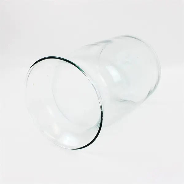 Clear Glass Vase Round Shape 8.25'' Tall Cinched Top