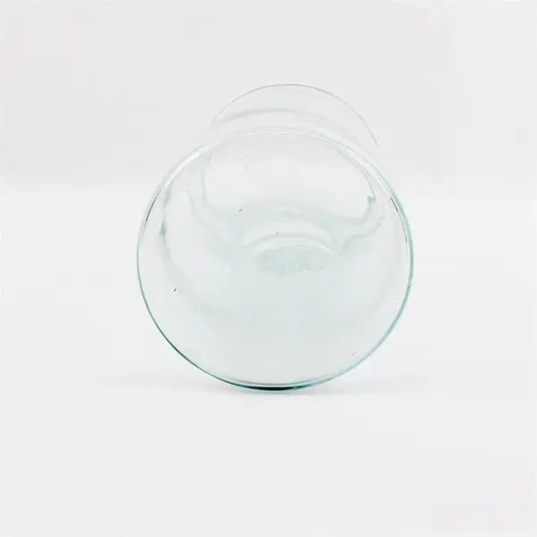 Clear Glass Vase Round Shape 8.25'' Tall Cinched Top