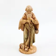 Fontanini Depose Italy Abraham #142 Nativity Figure With Pet Dog 5in