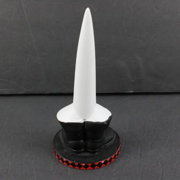 Department 56 Black Boot Decorative Figurine Harlequin Base 9"
