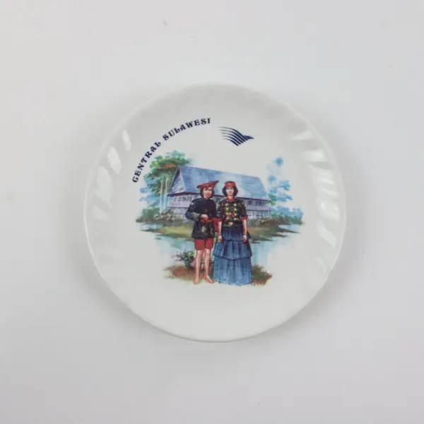 Hanmax Garuda Indonesia Central Sulawesi Ceramic Mini Souvenir Plate