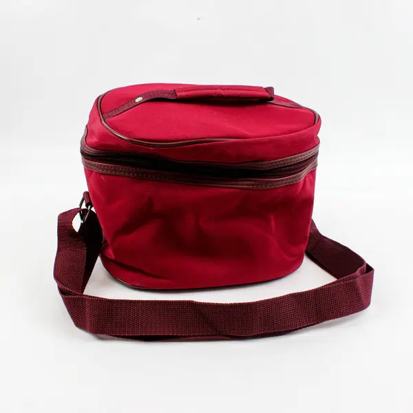 Yves Rocher Maroon Red Cosmetic Makeup Bag Case